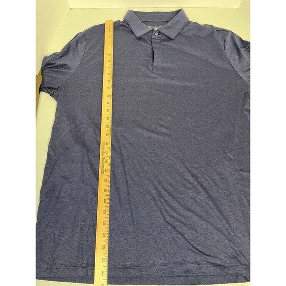 Charles Tyrwhitt Men's Long Sleeve Jersey Polo Size 2XL Blue Cotton Soft Collar - Picture 5 of 9